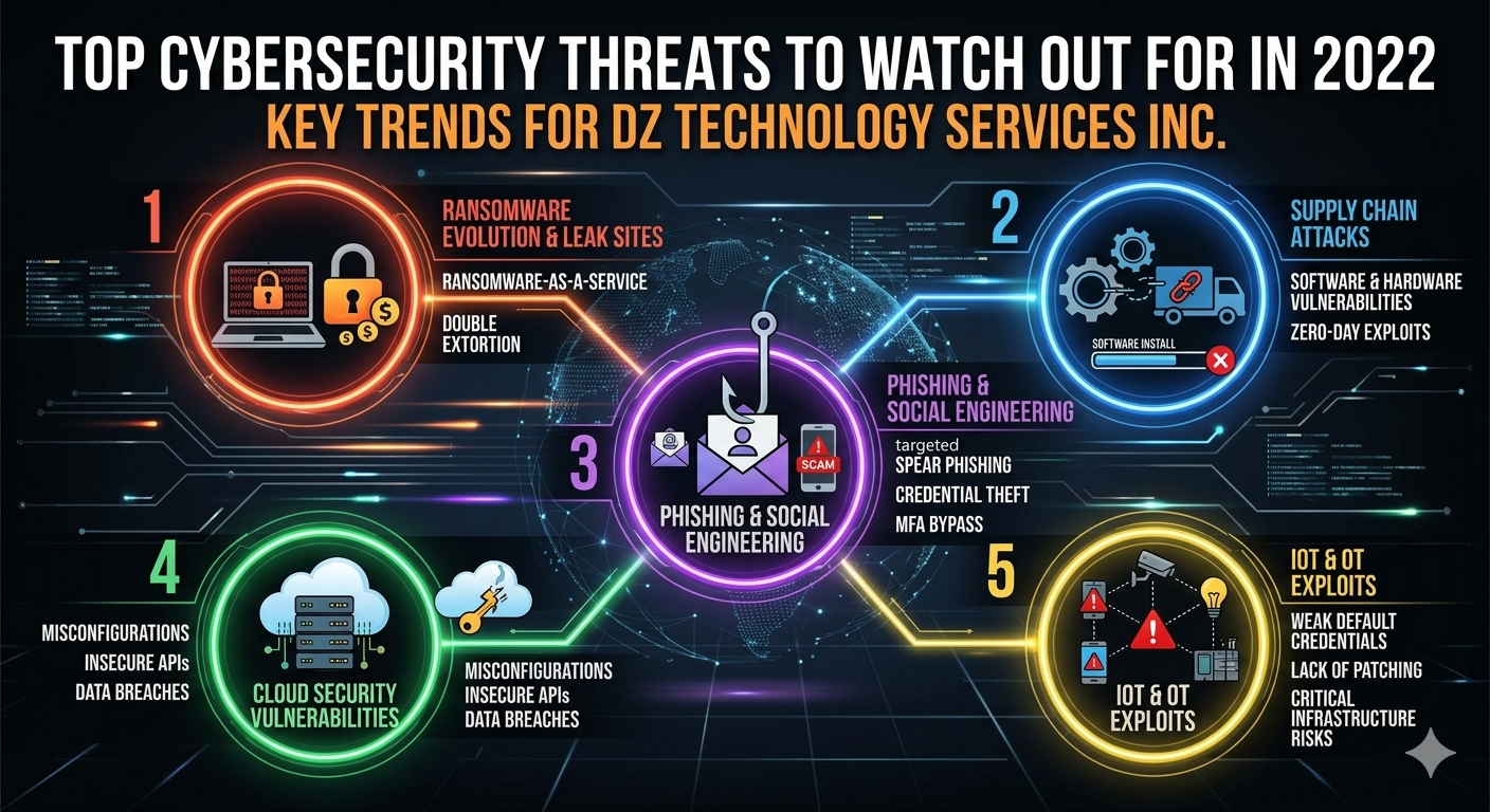 The Top Cybersecurity Threats to Watch Out for in 2022